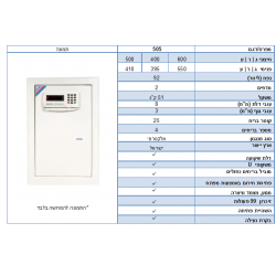 כספת דגם A - 505